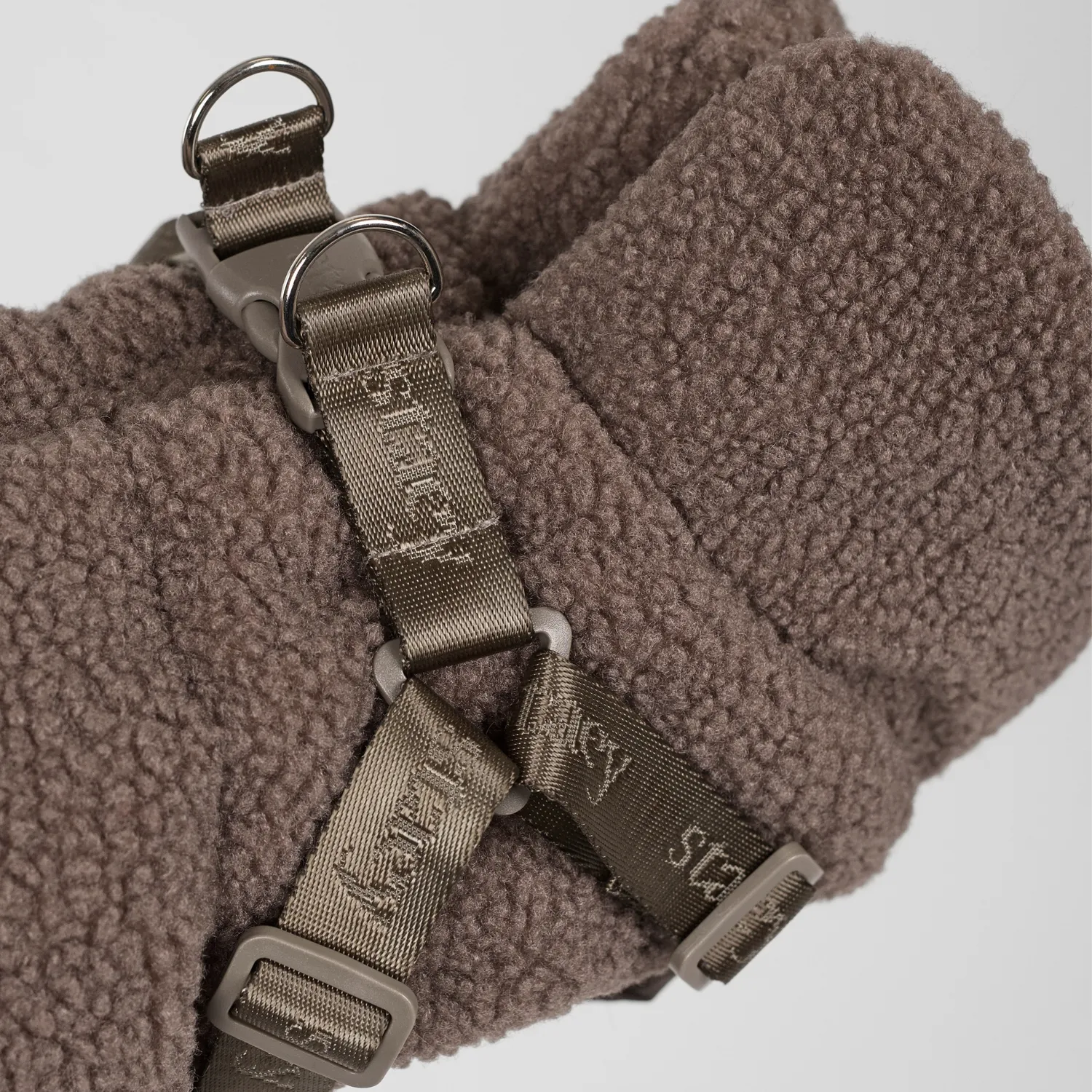 Staey Clara hundefrakke m. sele Limited Edition teddy brun
