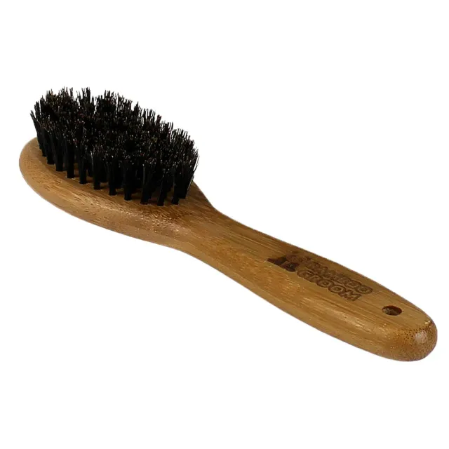 Bamboo Groom Oval Bristle Brush børste Large vildsvin