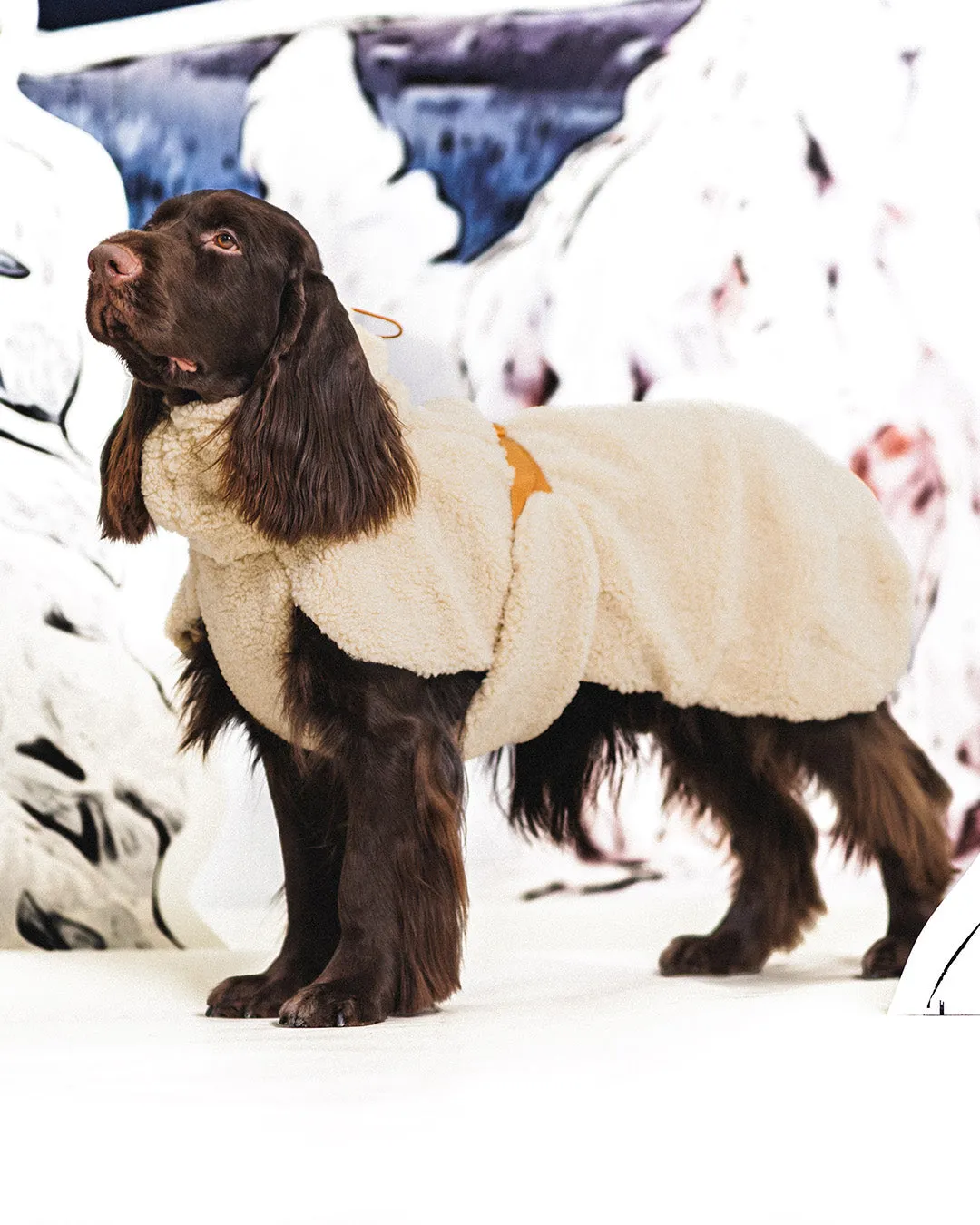 Paikka Sherpa shirt taupe varm hundetrøje