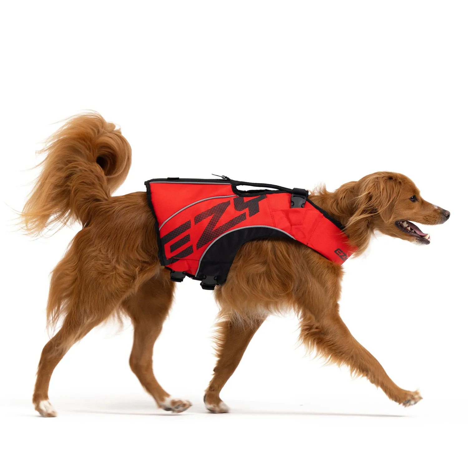 EzyDog DFD X2 Boost svømmevest blå med fast krave