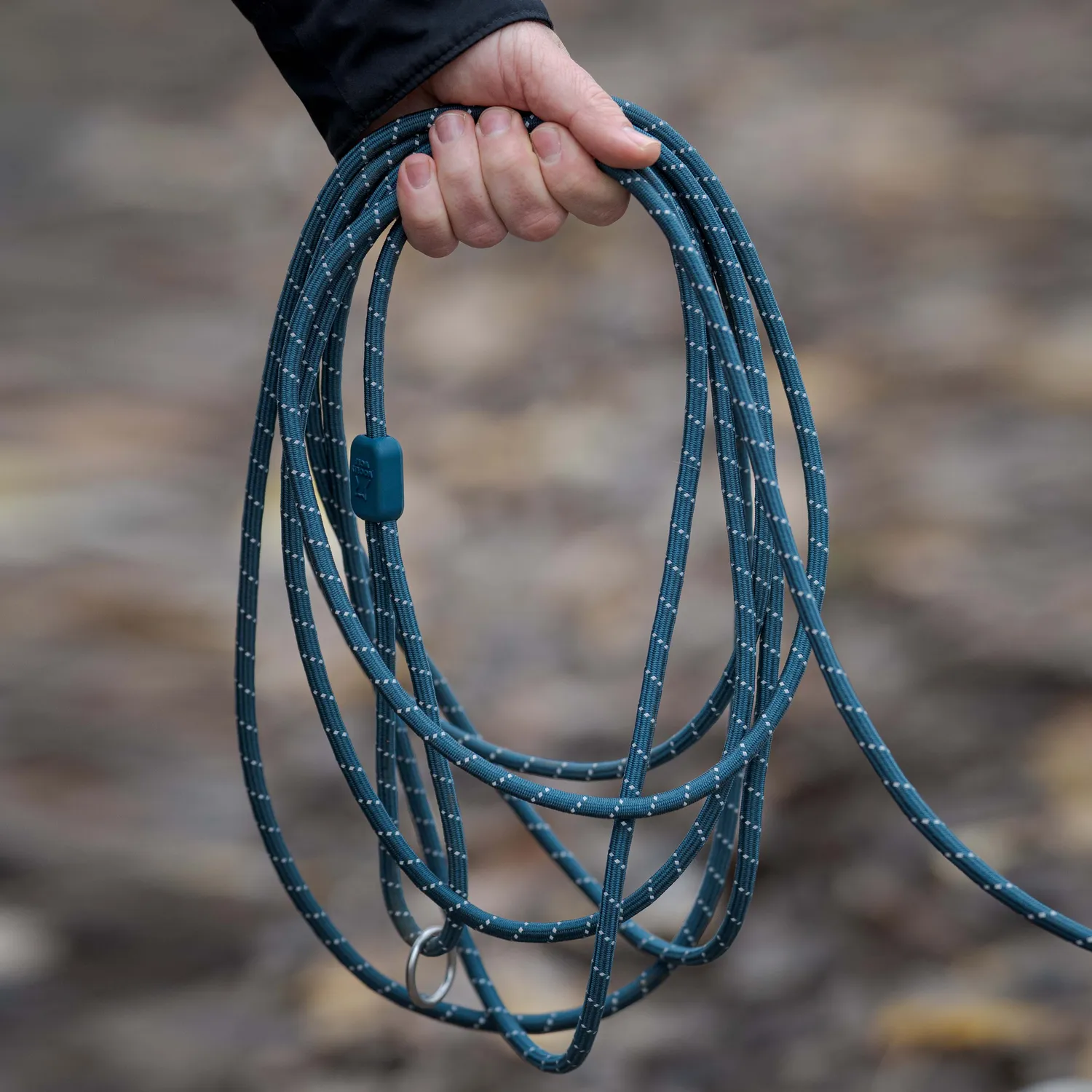 Woolly Wolf Rope Leash hundeline 6 m dyb teal refleks