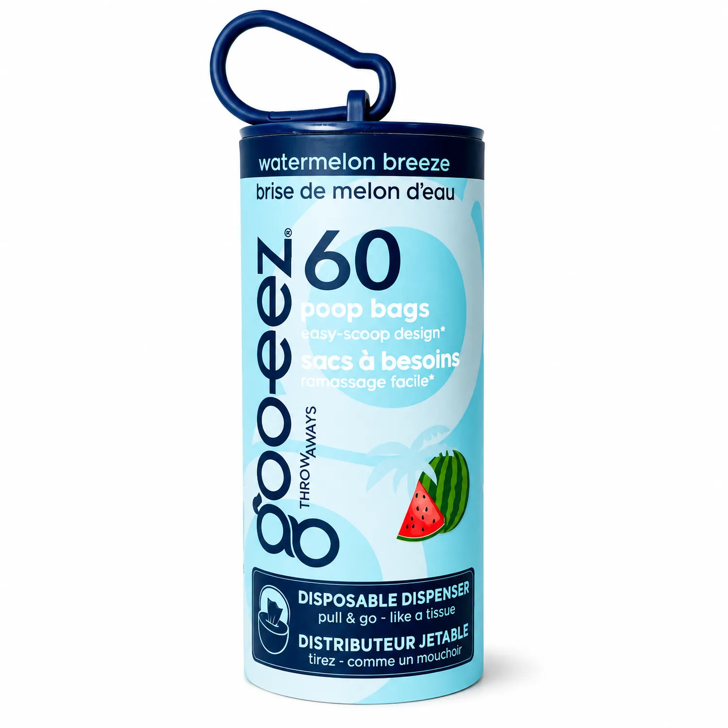 Goo-eez Throwaways hundeposer 60 stk med hank