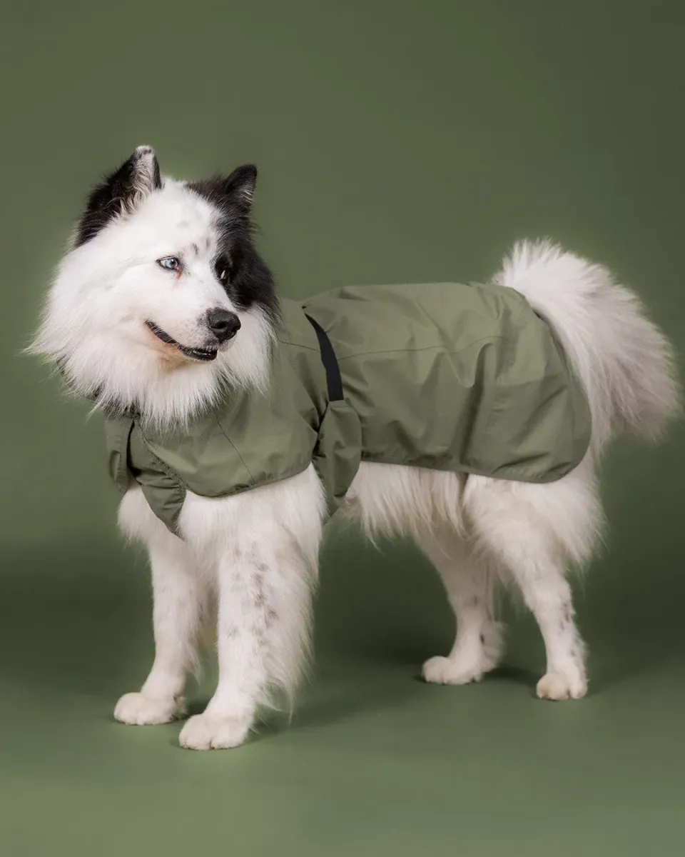 Paikka Reflective Shell Jacket Olive refleksjakke