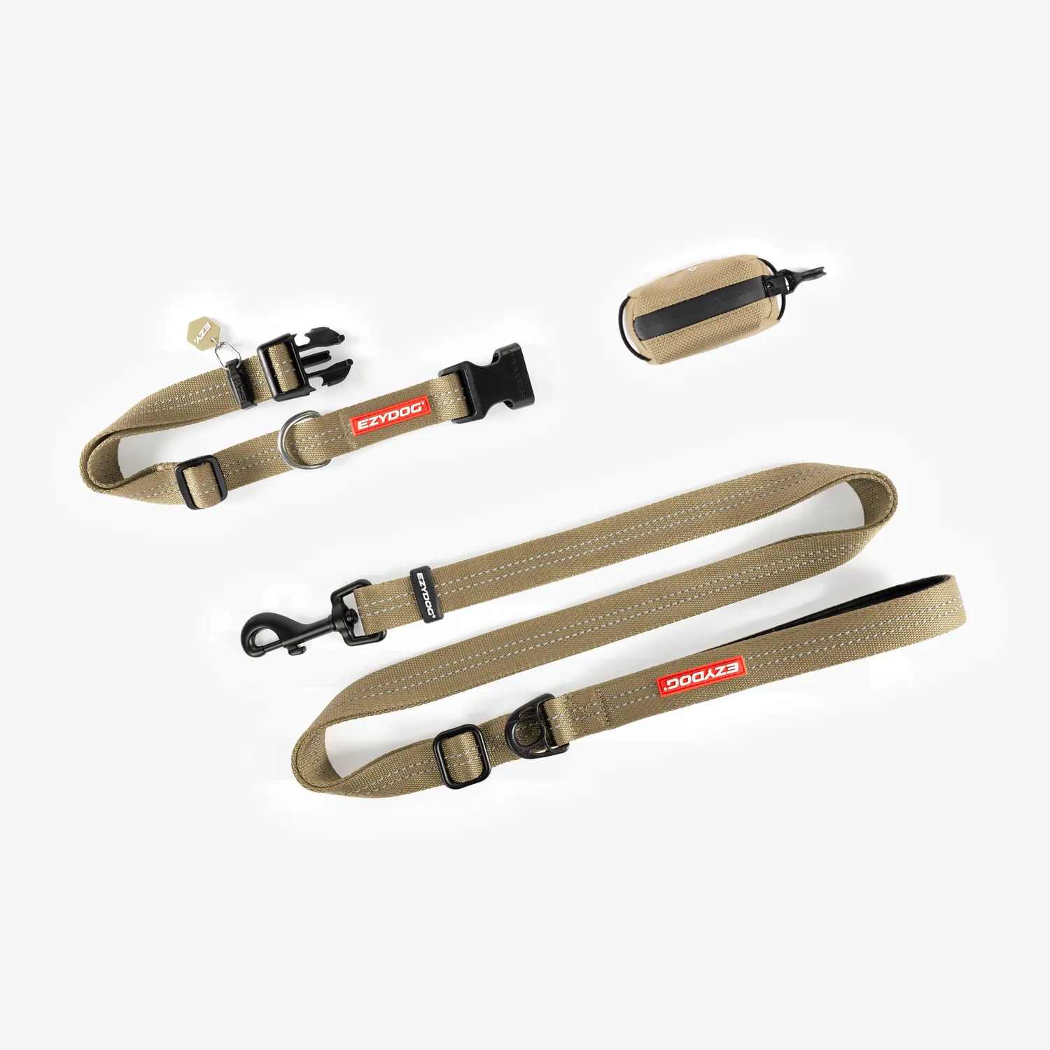 EzyDog Essential halsbåndssæt med line sand 3 dele