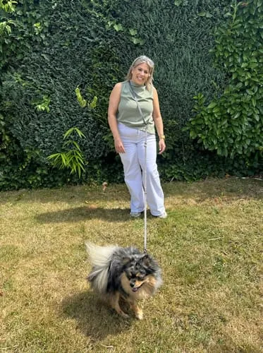 Staey håndfri hundesnor Mocca – justerbar 2-delt