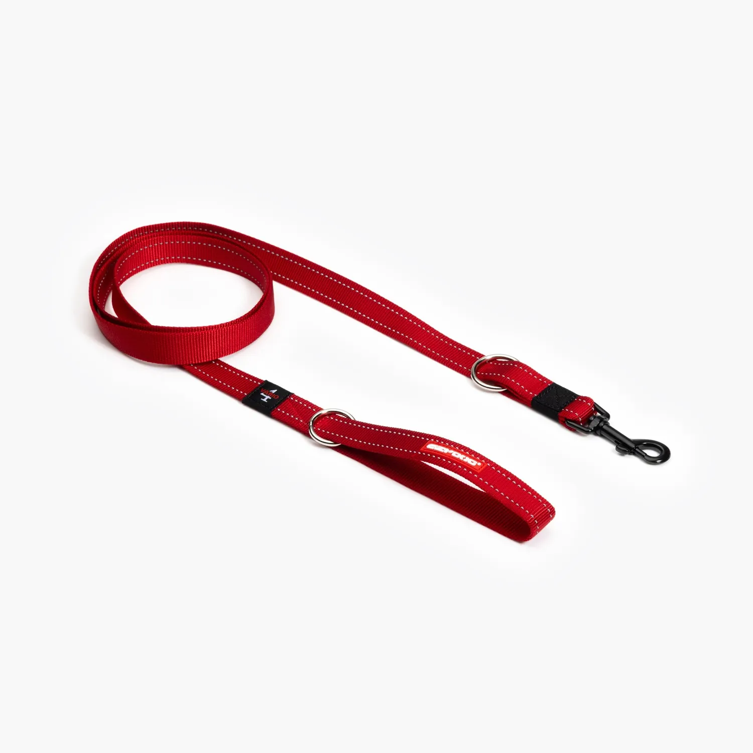 EzyDog Vario 4 multihundeline 185cm sort justerbar