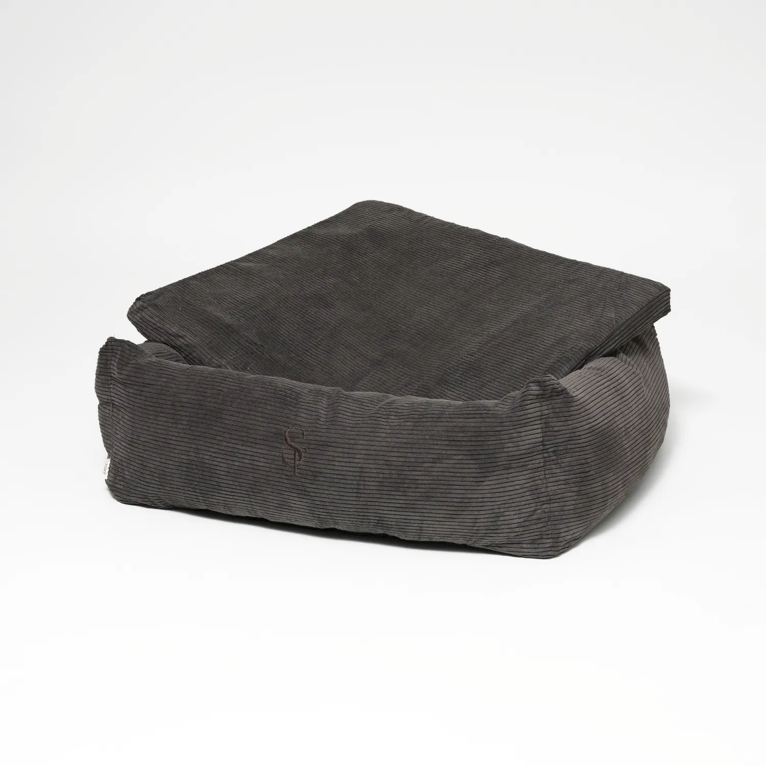 Staey Vera Hundeseng Dark Oak Corduroy – Memory Foam