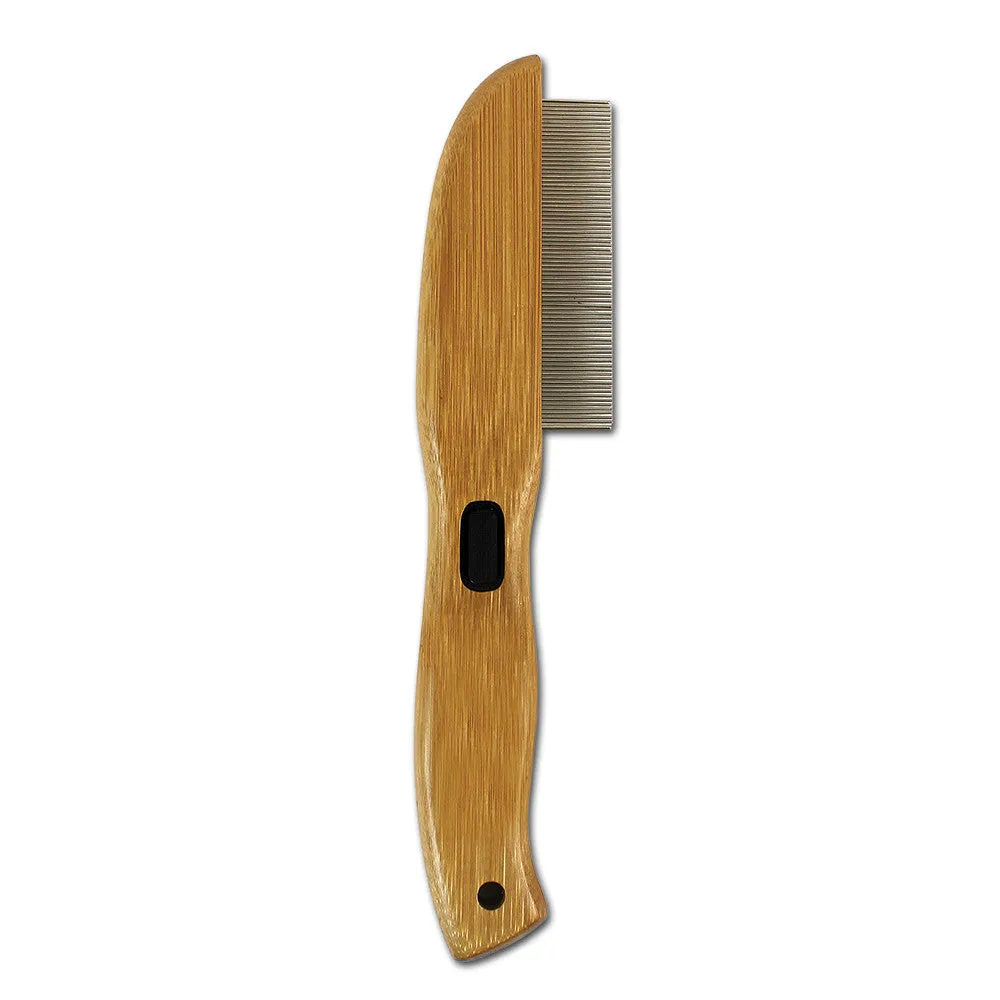 Bamboo Groom loppekam 77 roterende pinde bambus