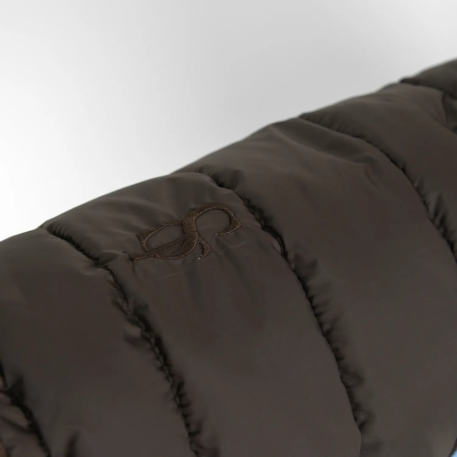 Staey Nora hundefrakke Espresso/Sky Blue varm vinter