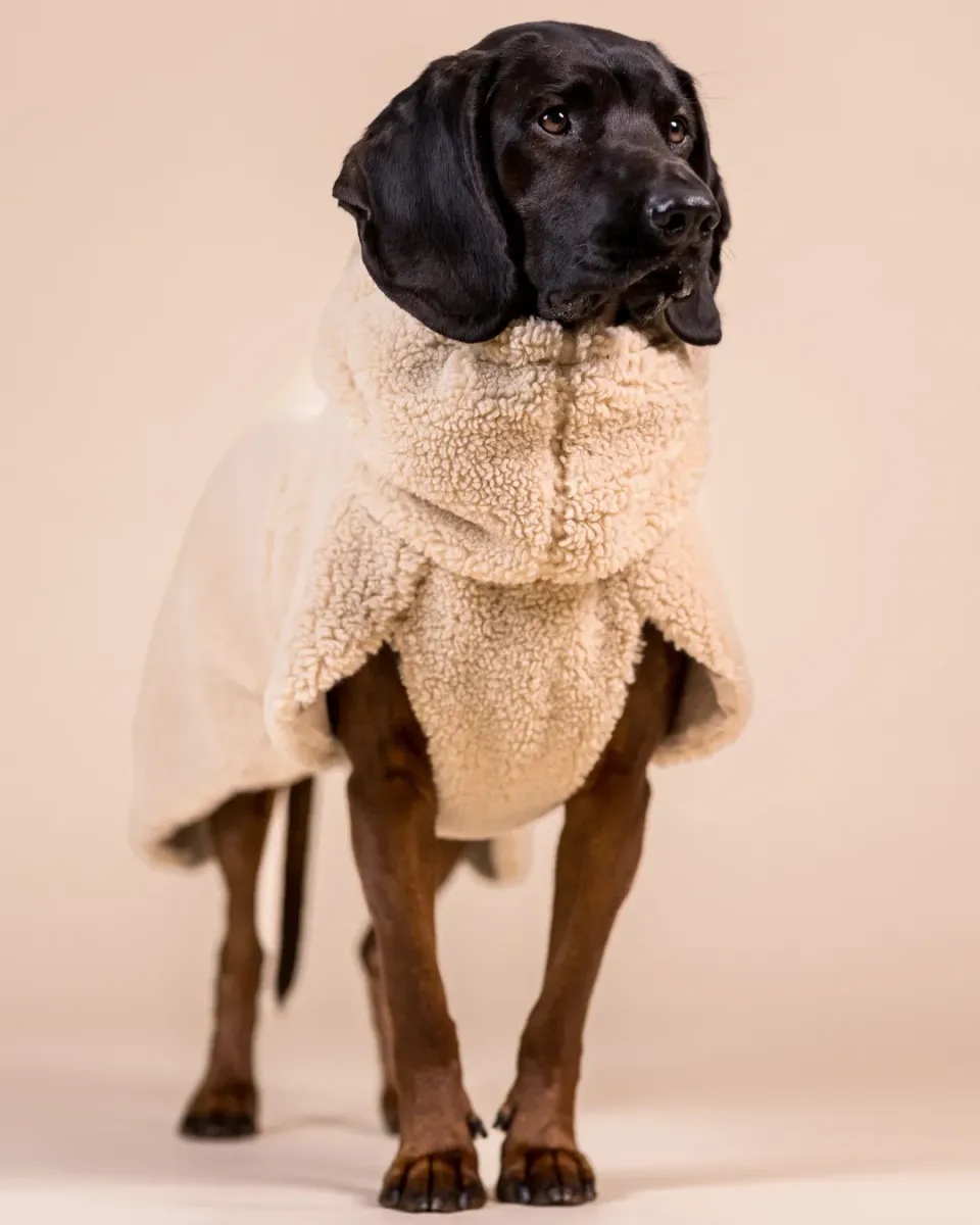 Paikka Sherpa shirt taupe varm hundetrøje