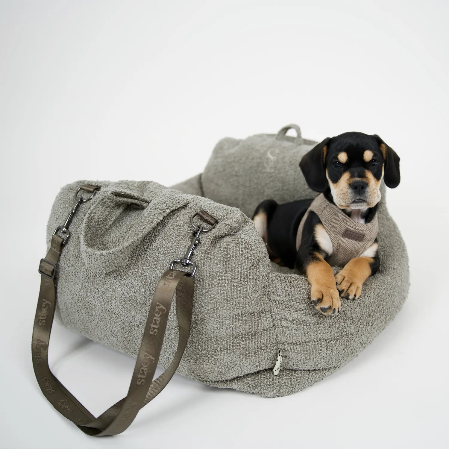 Staey Tova Bilsæde til Hund Oat Bouclé 2-i-1 Rejseseng