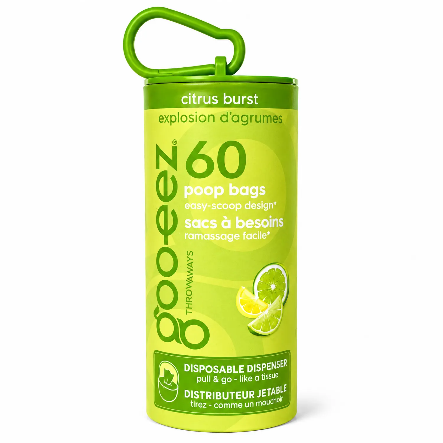 Goo-eez Throwaways hundeposer 60 stk med hank