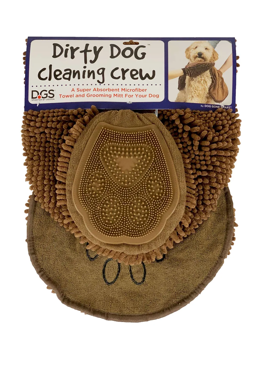 Dog Gone Smart Dirty Dog Cleaning Crew hundetørresæt grå absorberende