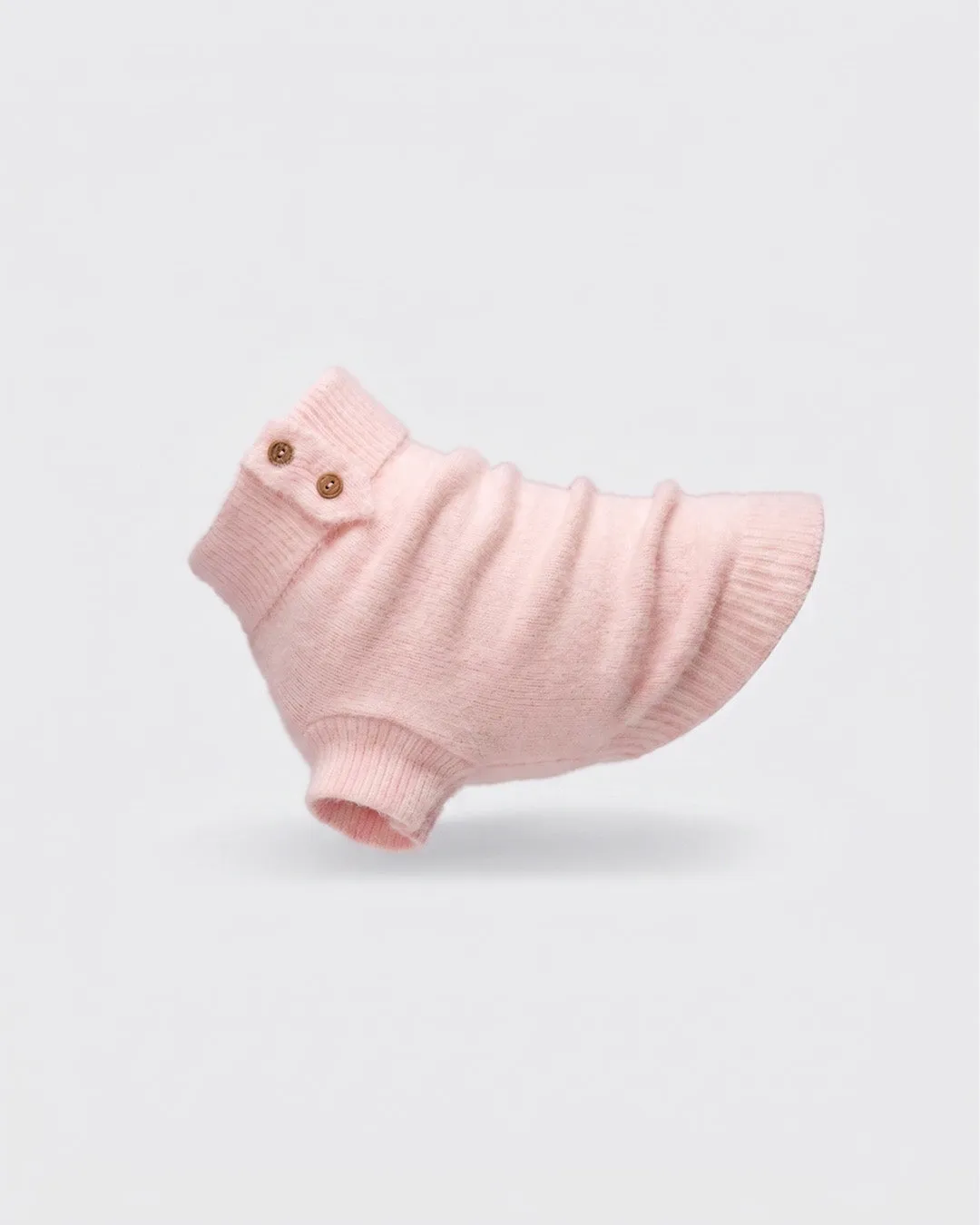 Paikka Furry Knit hundesweater pink blød