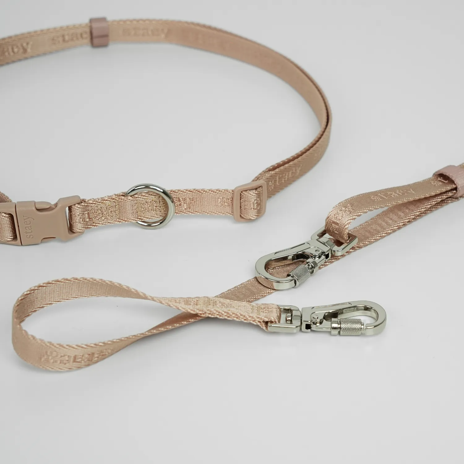 Staey Håndfri hundesnor light rose justerbar