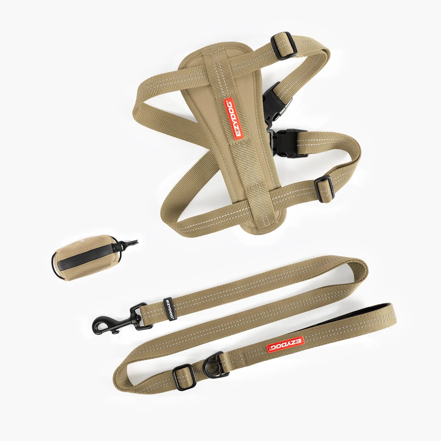 EzyDog Essential selesæt sand dune sele line poseholder