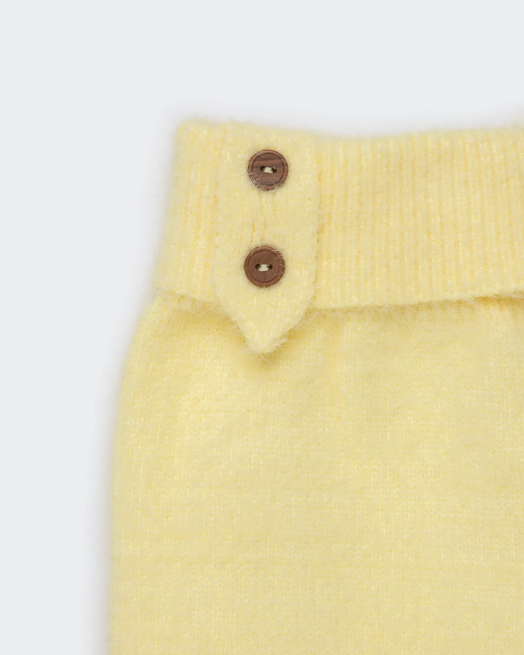 Paikka Furry Knit hundesweater pale banana blød