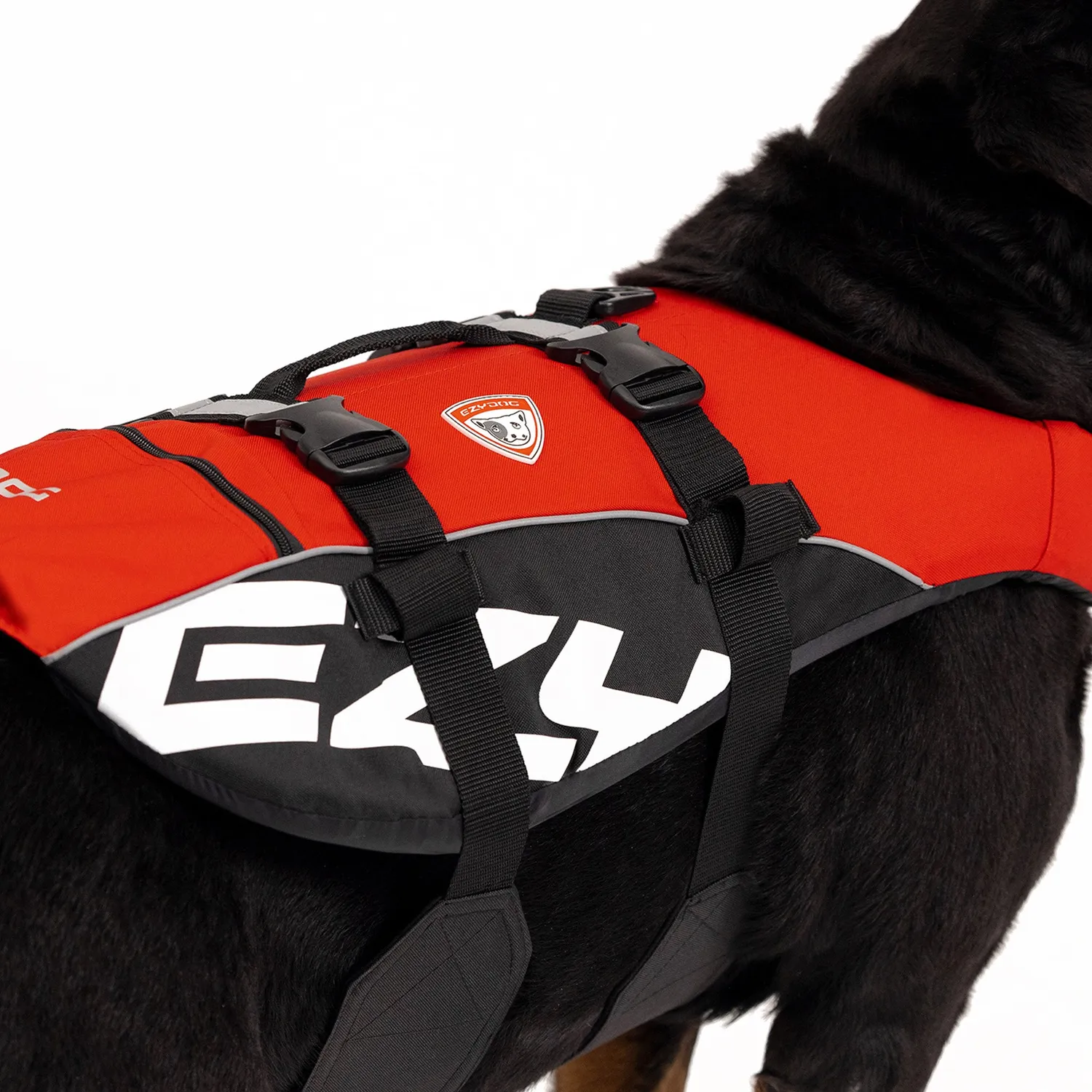 EzyDog DFD Standard svømmevest til hund rød M