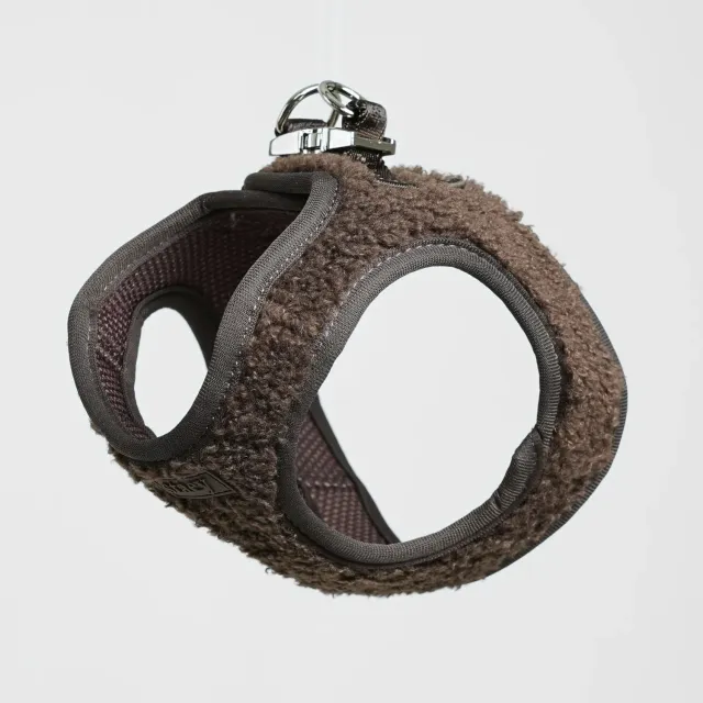 Staey Teddy Step-in hundesele Espresso blød