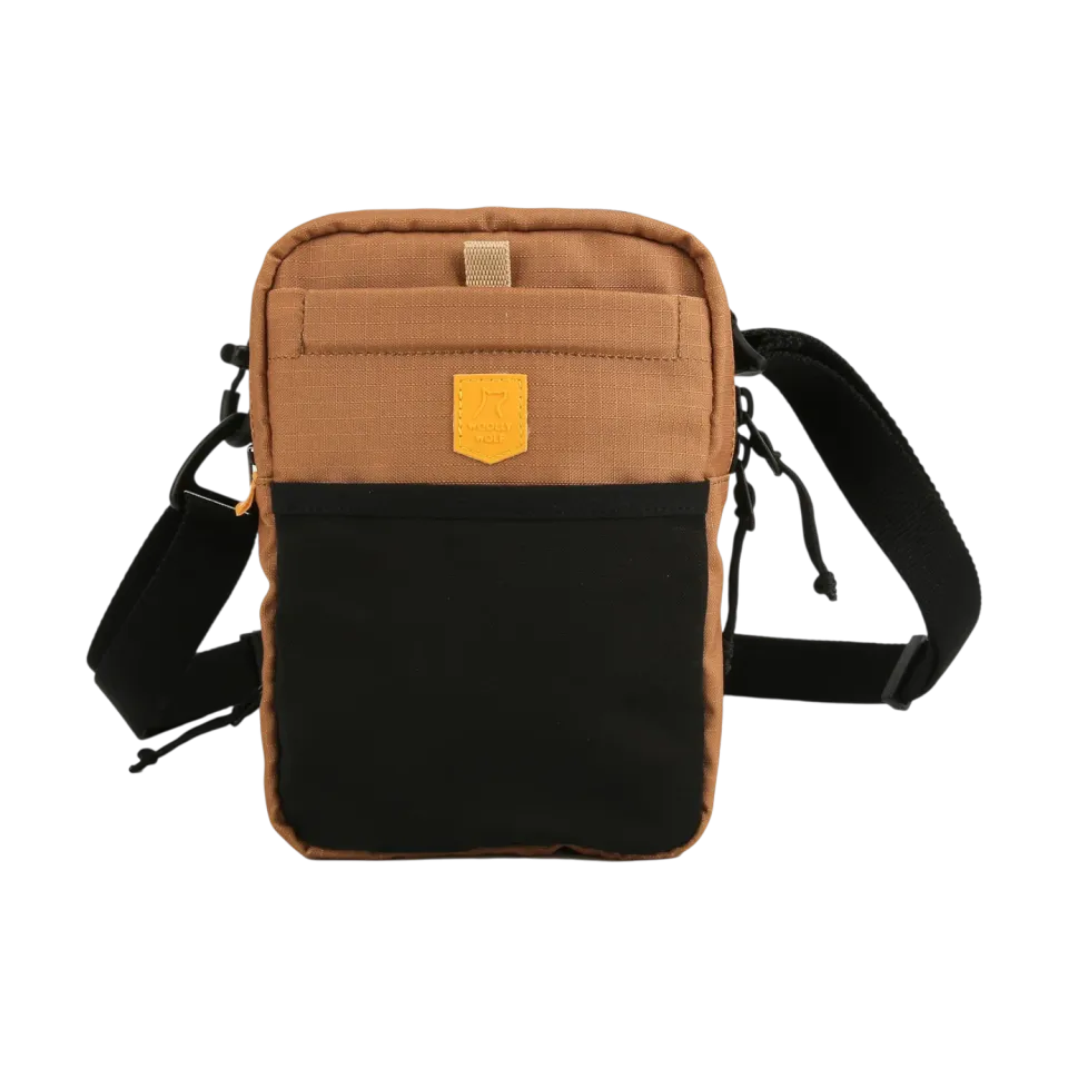 Woolly Wolf Hydration skuldertaske wood brown vandskål
