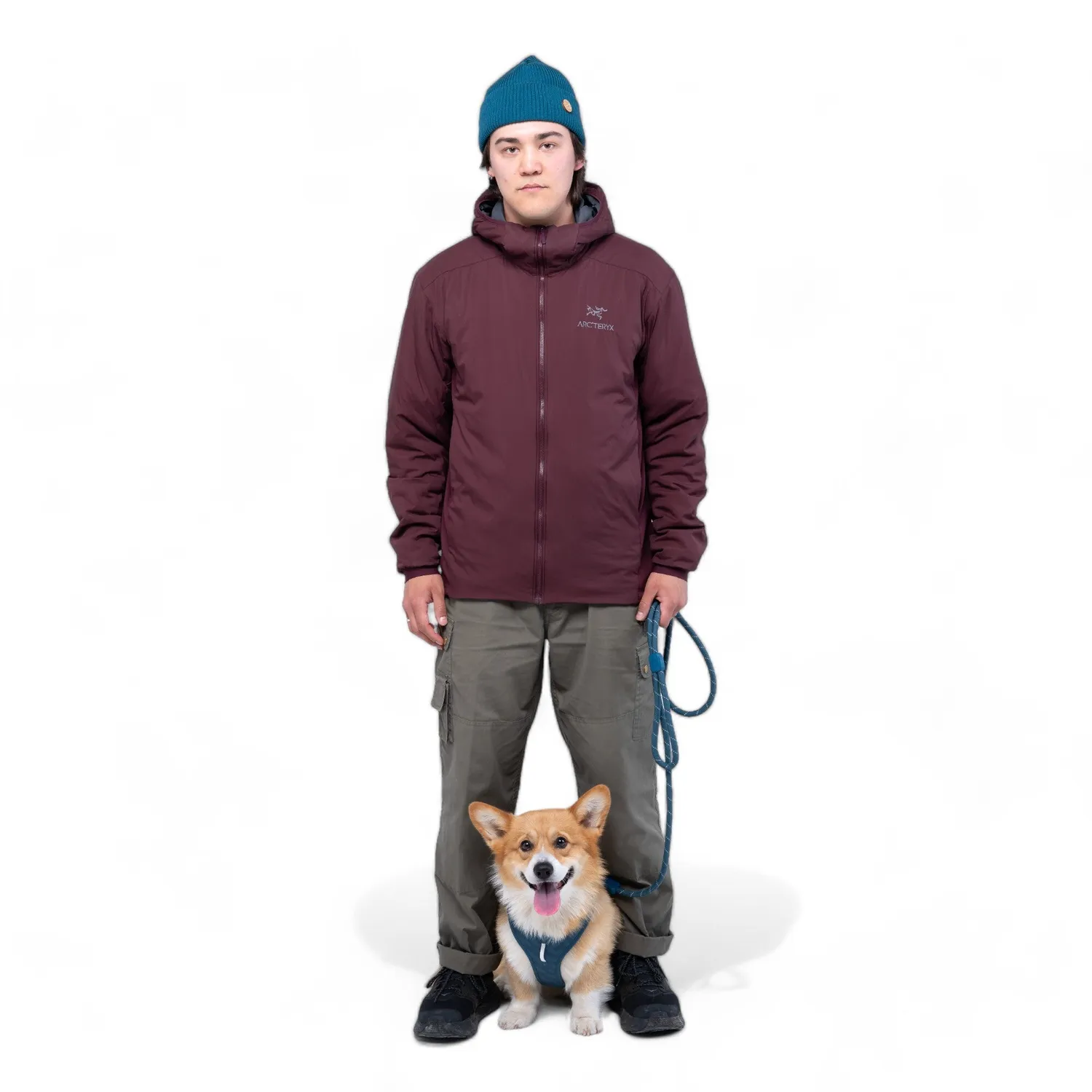 Woolly Wolf Rope Leash hundesnor mørk teal 180 cm