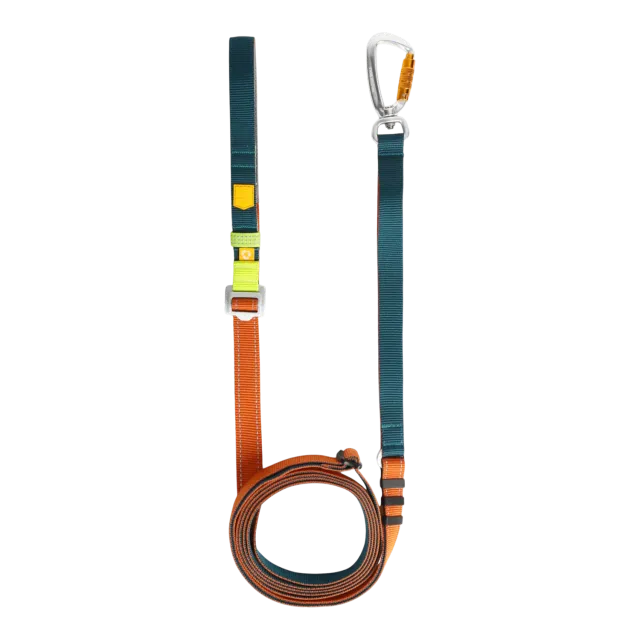 Woolly Wolf Color Block hundesnor Lime Mix 170-300 cm 2 cm