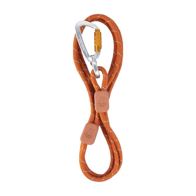 Woolly Wolf Rope Leash Thin hundesnor terrakotta 8 mm