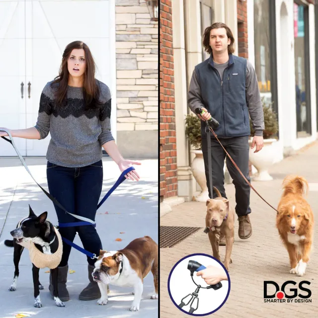 Dog Gone Smart Gismo Dual Leash karabin til 2 hunde