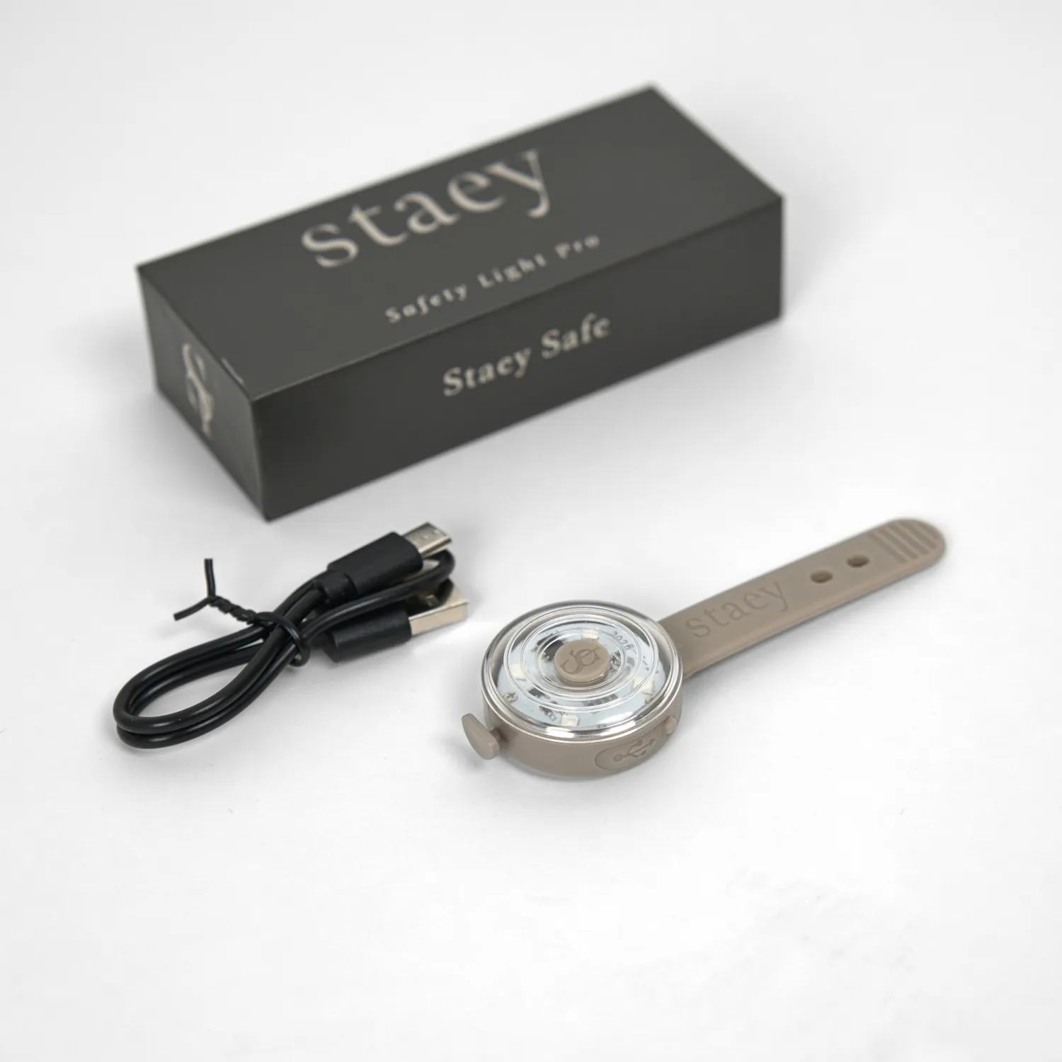 Staey Lumi Sikkerhedslygte Pro Taupe USB-C