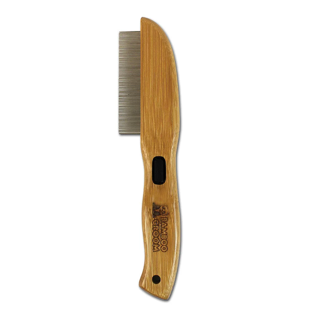 Bamboo Groom loppekam 77 roterende pinde bambus