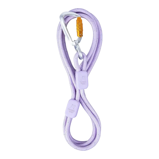 Woolly Wolf Rope Leash Thin hundesnor lavendel 8 mm