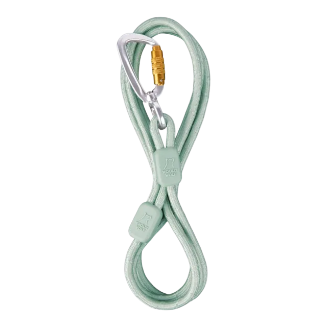Woolly Wolf Rope Leash Thin hundesnor glacier green 8 mm