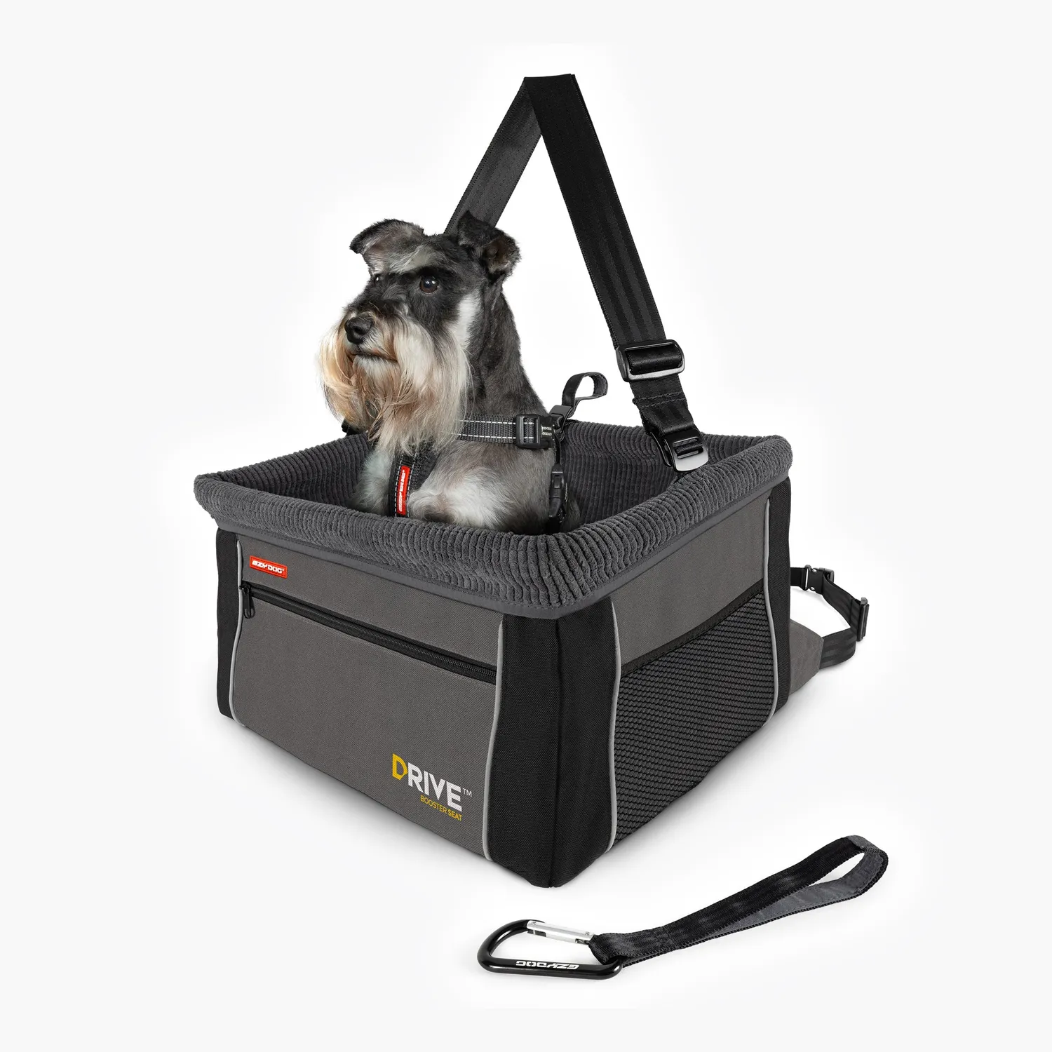 EzyDog Drive Booster autostol til hund charcoal op til 15 kg