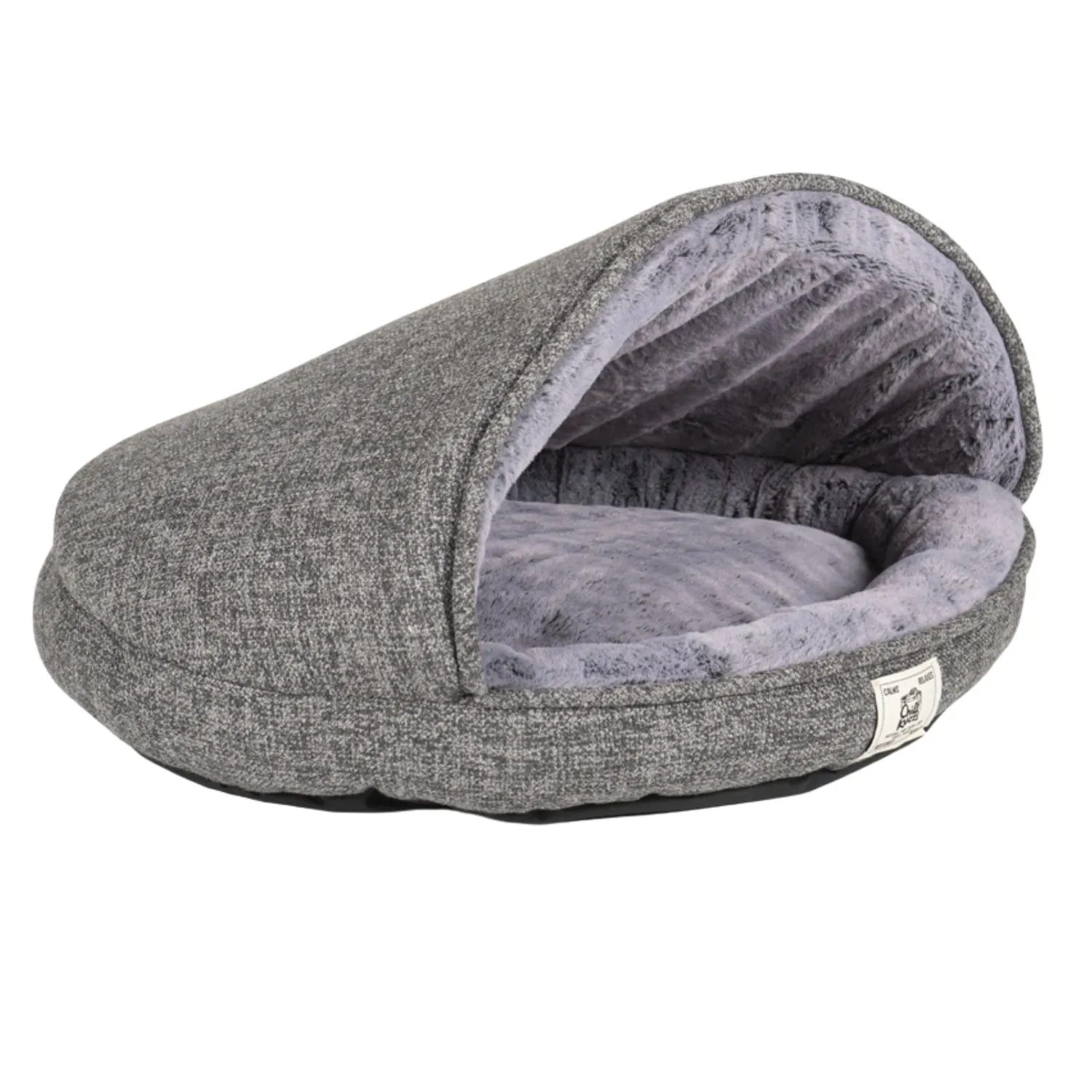 Chill Kuzzi Calming Nook hundeseng hule grå FIR