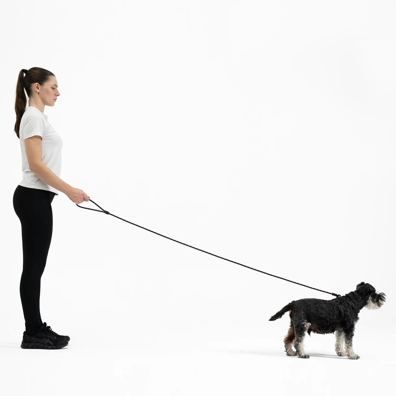 EzyDog Luca Leash Lite rebline sort 170 cm træning