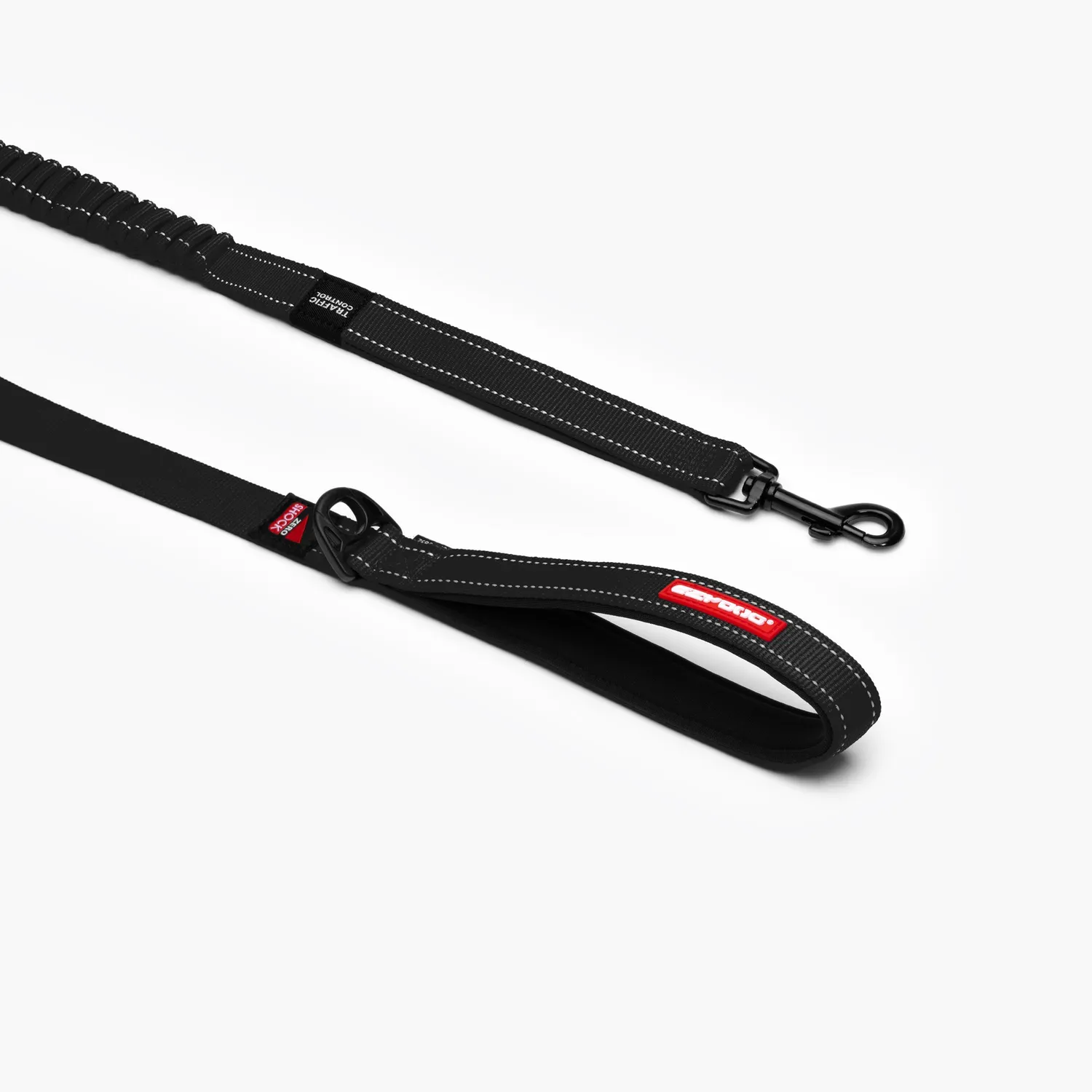 EzyDog Zero Shock hundeline sort 120 cm støddæmpende