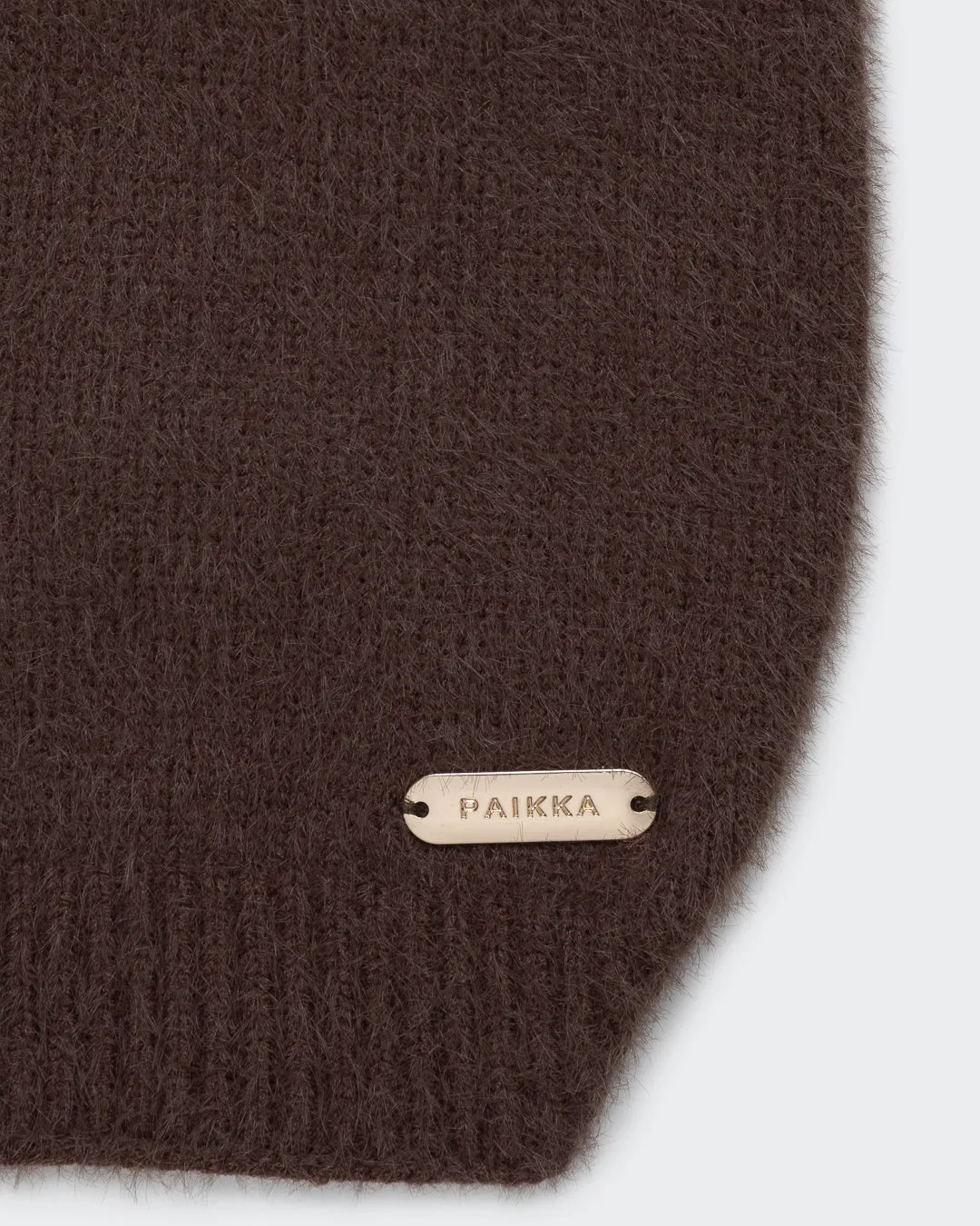 Paikka Furry Knit Sweater Choco hundesweater brun blød