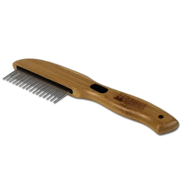 Bamboo Groom Rotating Pin Comb with 31 Rounded Pins kam 31