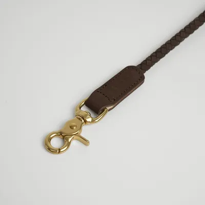 Staey Kaia hundesnor Dark Oak 2 m læder