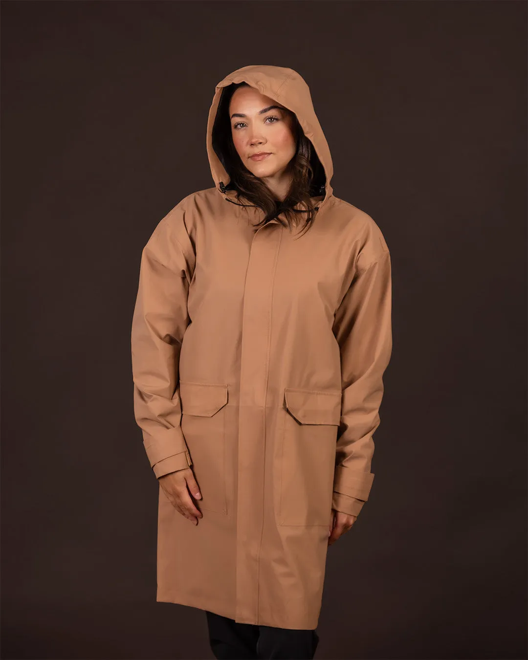 Paikka Sade regnjakke taupe reflekterende