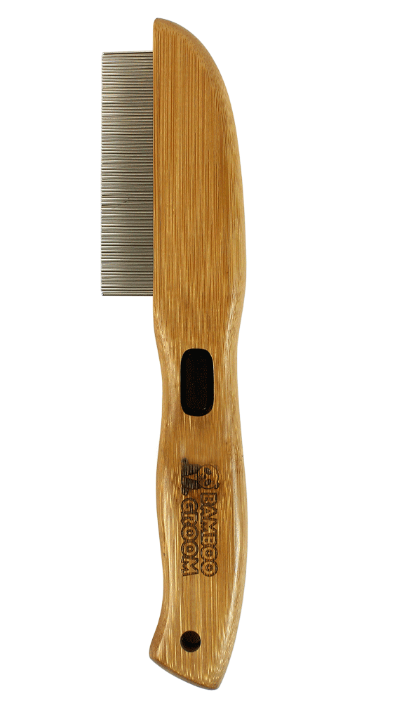 Bamboo Groom loppekam 77 roterende pinde bambus