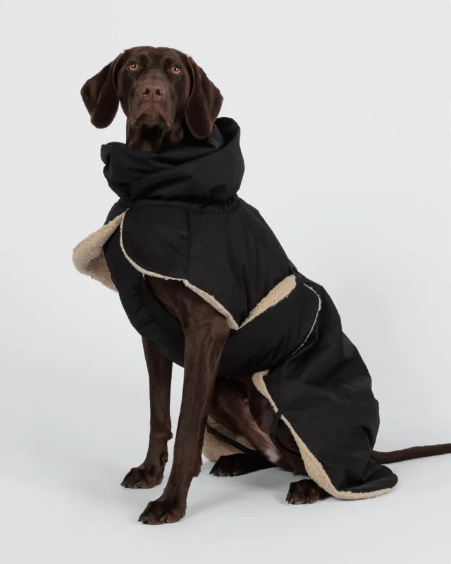 Paikka Kuura vinterjakke sort varm til hunden