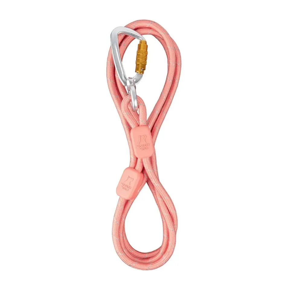 Woolly Wolf Rope Leash Thin hundesnor lakserosa 8 mm