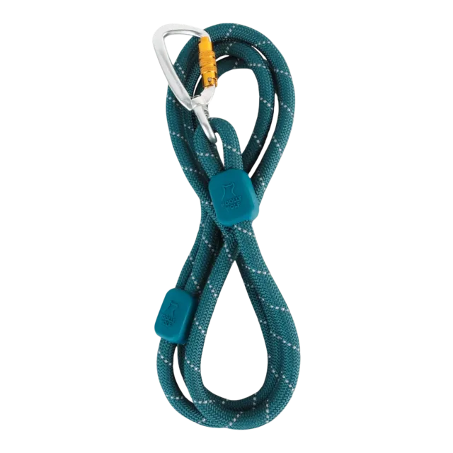 Woolly Wolf Rope Leash hundesnor mørk teal 180 cm