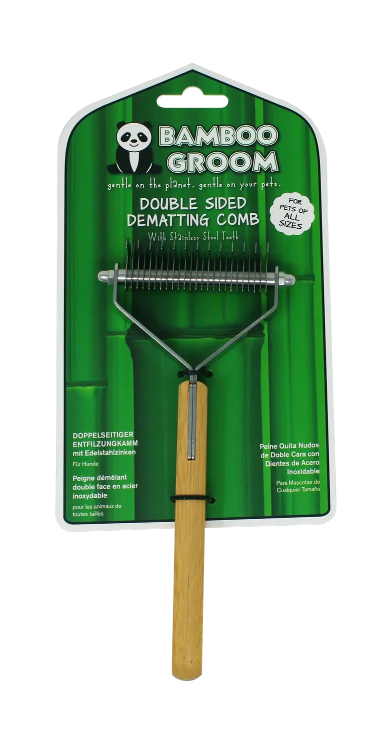 Bamboo Groom Double Sided Dematting Comb filttekam