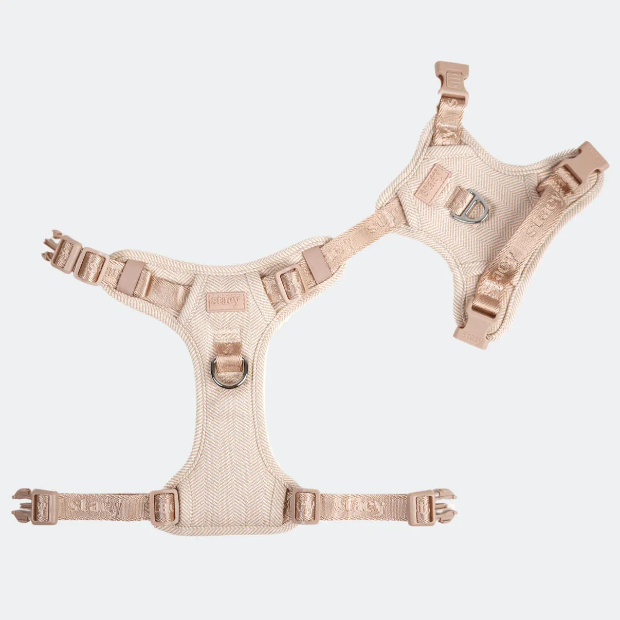 Staey Elma hundesele light rose ergonomisk