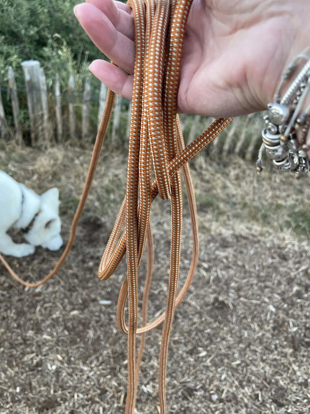 Woolly Wolf Rope Leash hundesnor 6 m terrakotta