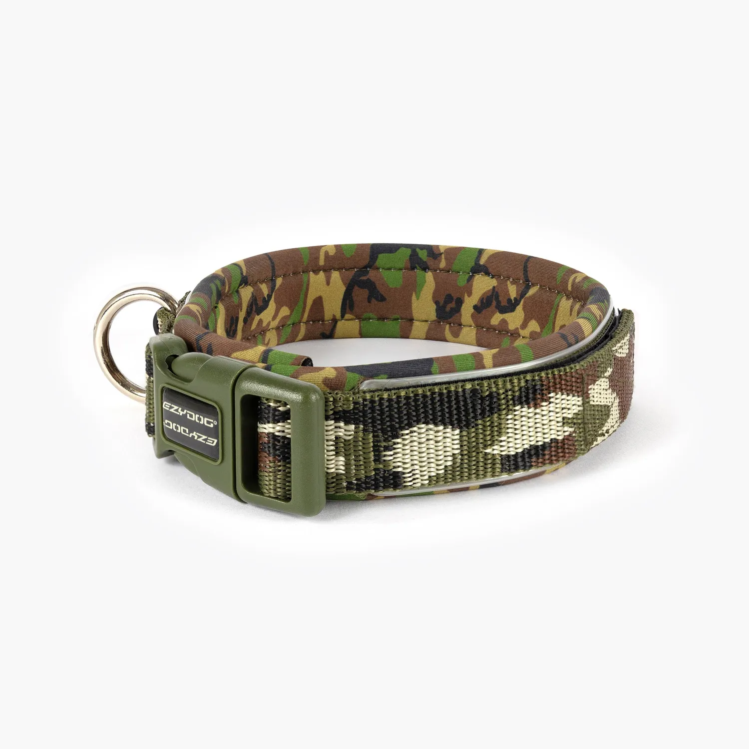 EzyDog Neo Classic halsbånd camo grøn M