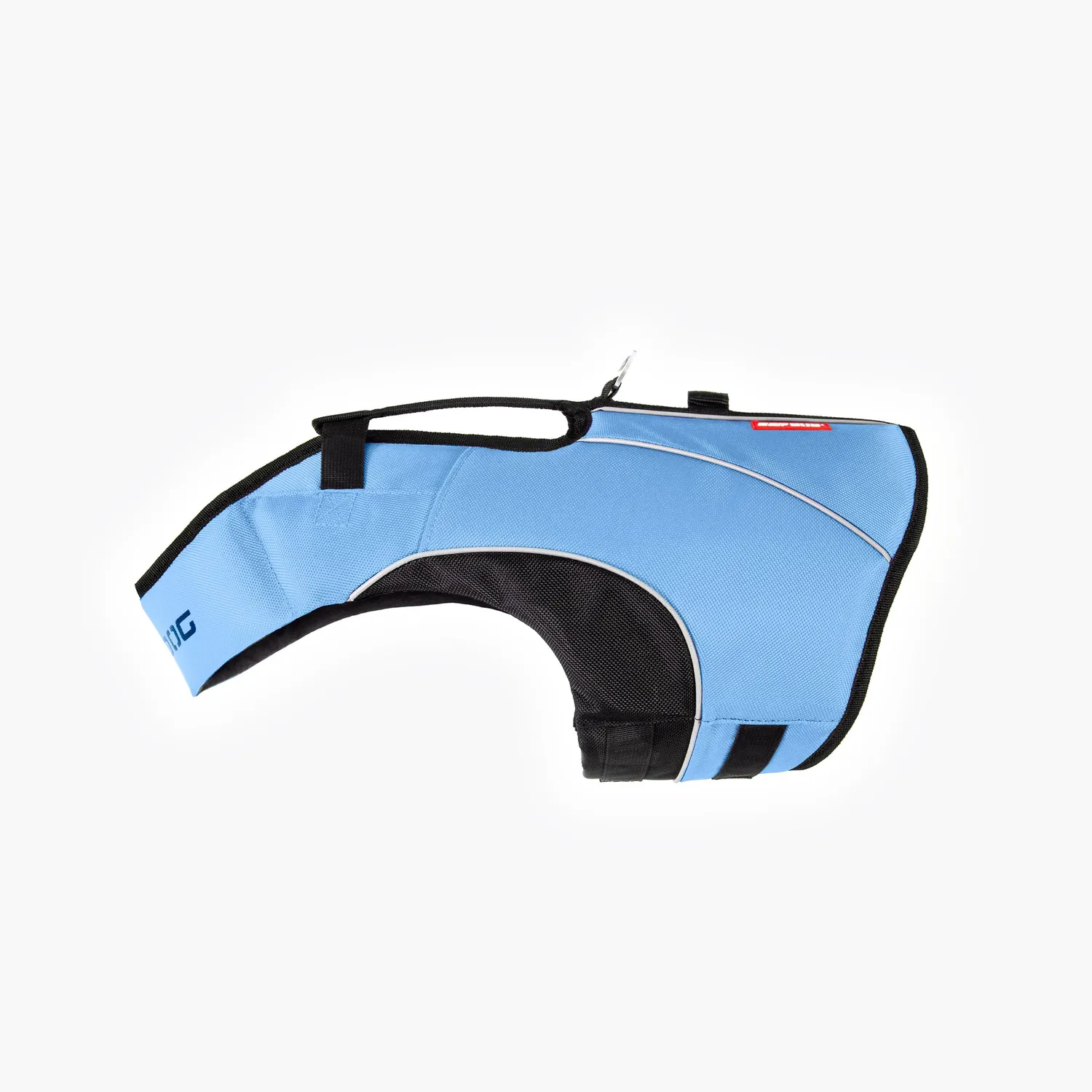 EzyDog DFD X2 Boost svømmevest blå med fast krave