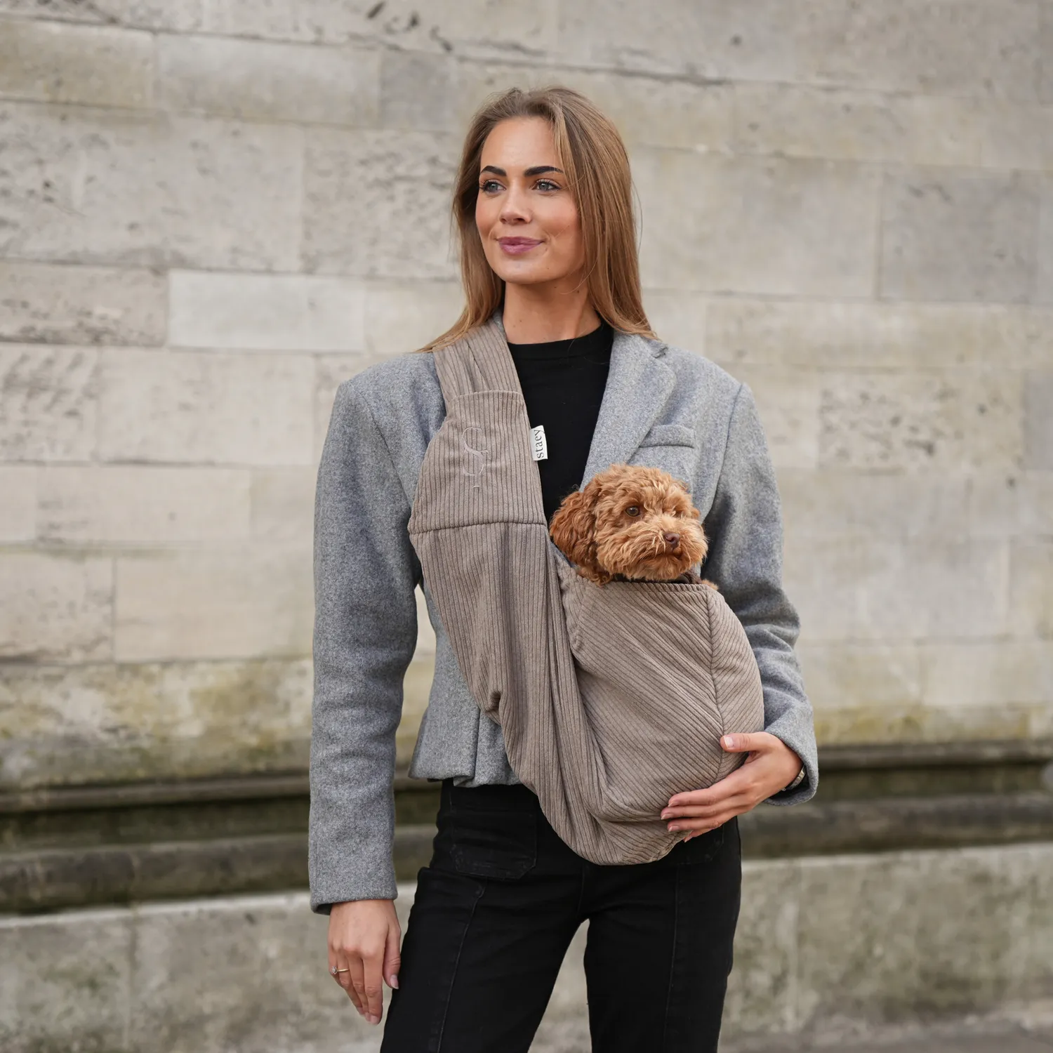Staey Ava Hvalpetaske Corduroy – Taske til 8 kg
